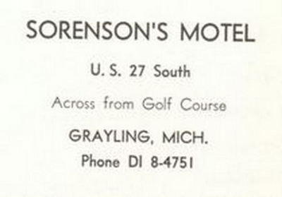 Sorensons Motel - 1961 Yearbook Ad (newer photo)